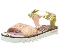 Desigual Shoes Golden Smile, Girls Heels Sandals, Gold (Gold 9125), 3.5 Child UK (36 EU)