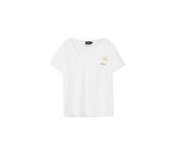 Desigual Short Sleeved Tshirt with Daisy Print 24WWTK41 White