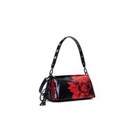 Desigual shoulder bag cross body bag Naron Flowerina Flap Bag Black