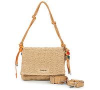Desigual Shoulder Bag HALF LOGO RAFFIA VENECIA in Beige One size