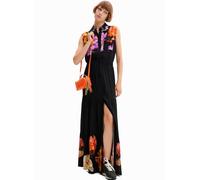 Desigual Suiza Christian Lacroix Sleeveless Black Floral Maxi Dress 23SWVW77