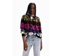 Desigual Tajo Tiered Multicoloured Floral Jumper 23WWJF05