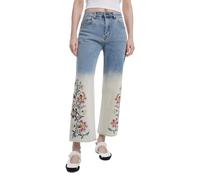 Desigual Texas Floral Culotte Jeans 25SWDD01 Blue