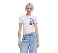 Desigual TS_Botanical_Lacroix, 1000 White, XXL
