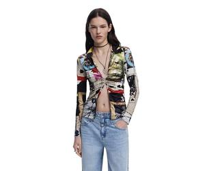 Desigual TS_Newspaper_Lacroix, 2000 Black, L