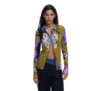 Desigual Tulleflower Button-up Tshirt by Mr Christian Lacroix25WWTK35 Green