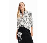 Desigual Verona Monochrome Arty Faces Shirt 23WWCW09