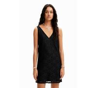 Desigual Women's Vest_lace Dress, Black, M