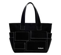 Desigual Women Accessories PU Shopping Bag, Black, One Size