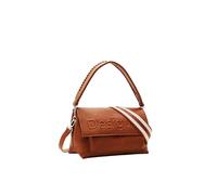 Desigual Women Half Logo 24 Ven Accessories PU Across Body Bag, Brown, One Size