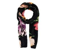 Desigual Women's Accessories Fabric Long Boa Scarf, black, One size