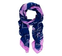 Desigual Women's Accessories Fabric Rectangle Foulard, Blue, Standard