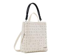Desigual for woman. 24WAKP22 Leather effect backpack white circles (OSFA), Casual, Polyurethane, Short sleeve