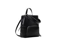 Desigual Women's Back_Half Logo 24 Sumy Mi Accessories PU Backpack MINI, Black, One Size