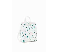 Desigual for woman. 24SAKP13 Braided backpack white drops (OSFA), Casual, Polyurethane