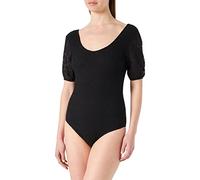 Desigual Alejandria Womens Dressy Black Waffled Lace Bodysuit XS