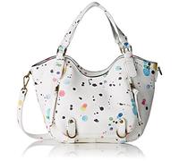 Desigual Women's BOLS_Rotterdam Mini New SPLATT Top-Handle Bag, White (1000), 12x19x18 cm (B x H x T)