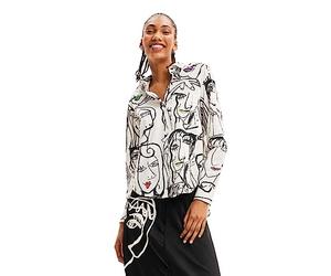Desigual Women's Cam_Verona Blouse, White, L