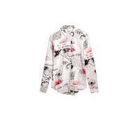 Desigual Women's Woman Woven Shirt Long Sleeve Blouse, White, XL