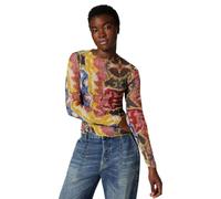 Desigual Women's Carpet Xs Lacro Blouse, Lemon Tree, S
