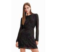 Desigual Women's Vest_lensy 2000 Black Casual Dress, L