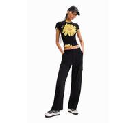 Desigual Women's Casual Pants, Black, M