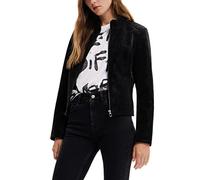 Desigual Women's Chaq_las Vegas, 2000 Black, PU coat (pack of 1)
