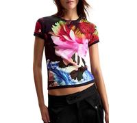 Desigual Women's Collection Short Sleeve T-Shirt, Grey Tones, L