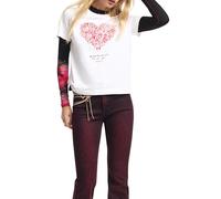 Desigual Women's Collection Short Sleeve T-Shirt, White, S