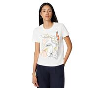 Desigual Women's Collection Short Sleeve T-Shirt, White, S