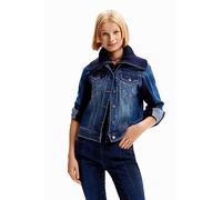 Desigual Women's Condor Denim Truck Jacket, Blue, L
