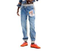 Desigual Women's Denim_Jogger Shorts, Blue, XL