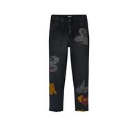 Desigual Women's Denim_Mickey, 2000 Black Jeans, 12
