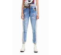 Desigual Women's Denim_Mickey H Casual Trousers, Blue, L