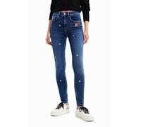Desigual Women's Denim_nani 5053 Casual Trousers, Blue, 8