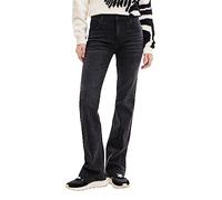 Desigual Women's Denim_rem Casual Pants, Black, 10