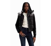 Desigual Women's Detachable-Sleeve Padded Jacket, Black, L