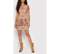 Desigual Women's Dress Fit & Flare Floral Ruffles Multicolour Size M 22SWVK51