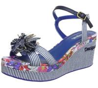 Desigual Women's Dustin Canvas Light Grey Wedges 31Ss233511638 5 UK, 38 EU