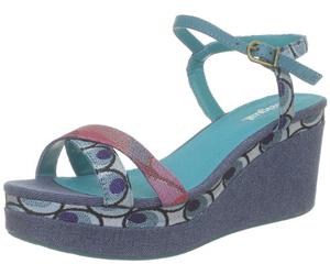 Desigual Women's Dustin Polyester Denim Wedges 31Ss228500640 6.5 UK, 40 EU
