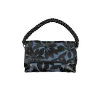 Desigual Women's Floral Print Leather Shoulder Bag - Black - One Size