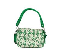 Desigual Women's Green Floral Leather Shoulder Bag - Green - One Size