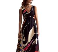 Desigual Women's Japan Opart Lacroix Dress, Black/White, XL
