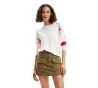 Desigual Women's JERS_demis Sweater, White, S
