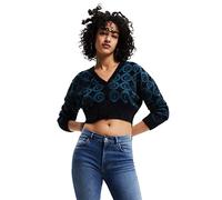 Desigual Women's JERS_Hera 4139 Tidepool Jumper Sweater, Green, M