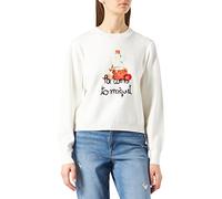 Desigual Women's JERS_PAMBTOMAQUET Sweater, White, M