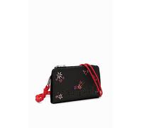 Desigual Women's Mone_Flor Yvette Emma 2.0 Bi-Fold Wallet, Black, Black, 18.5