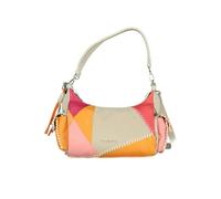 Desigual Women's Multicolor Patchwork Leather Shoulder Bag - Beige - One Size