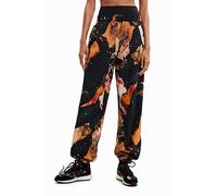 Desigual Women's Pant_panter, 2000 Black Casual Trousers, L