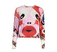 Desigual WoMens Pink Linen Shirt Viscose - Size Large